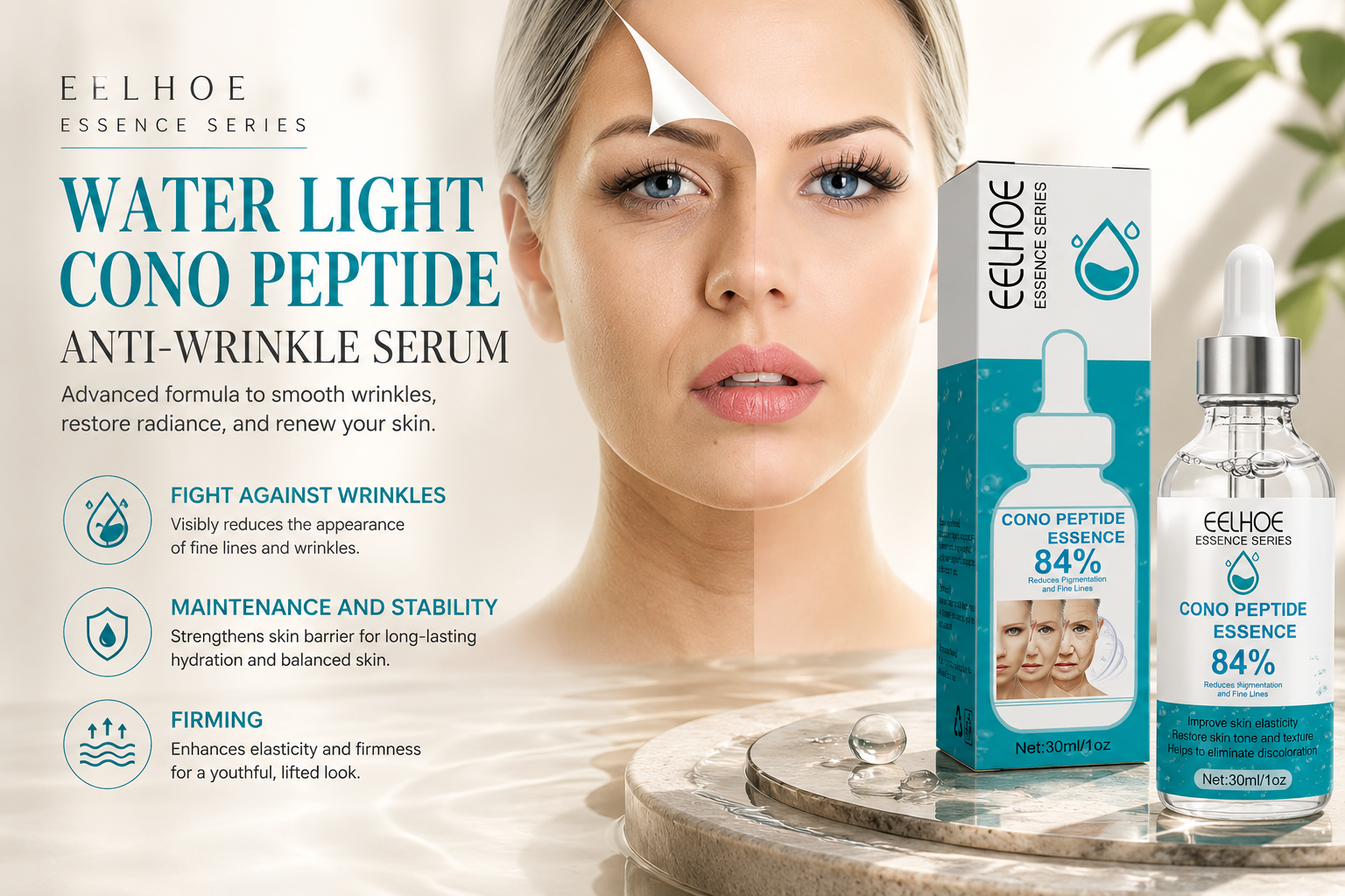 Aevora Renew Serum — Peptide Anti-Wrinkle Essence