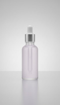 Peptide serum in glass dropper bottle
