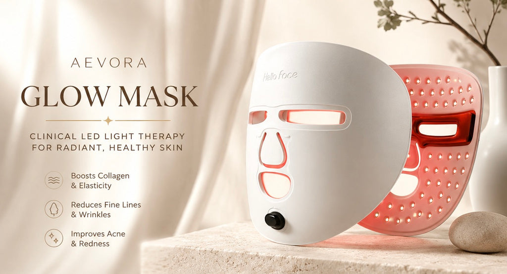 Aevora Glow Mask — LED Red Light Therapy Face Mask